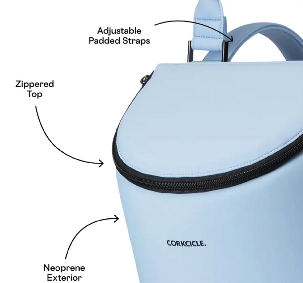 Corkcicle Periwinkle Neoprene Eola Bucket Cooler Bag