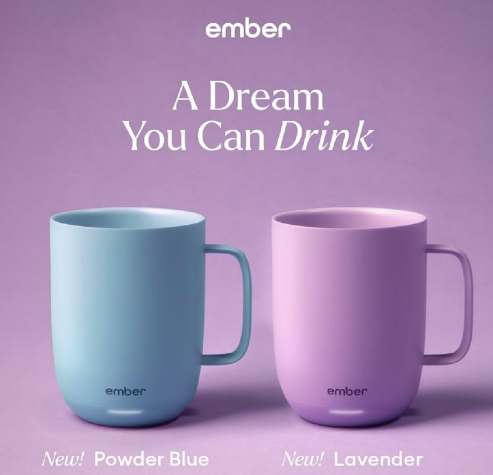 Ember Temperature Control Smart Mug² 14 oz. in Powder Blue