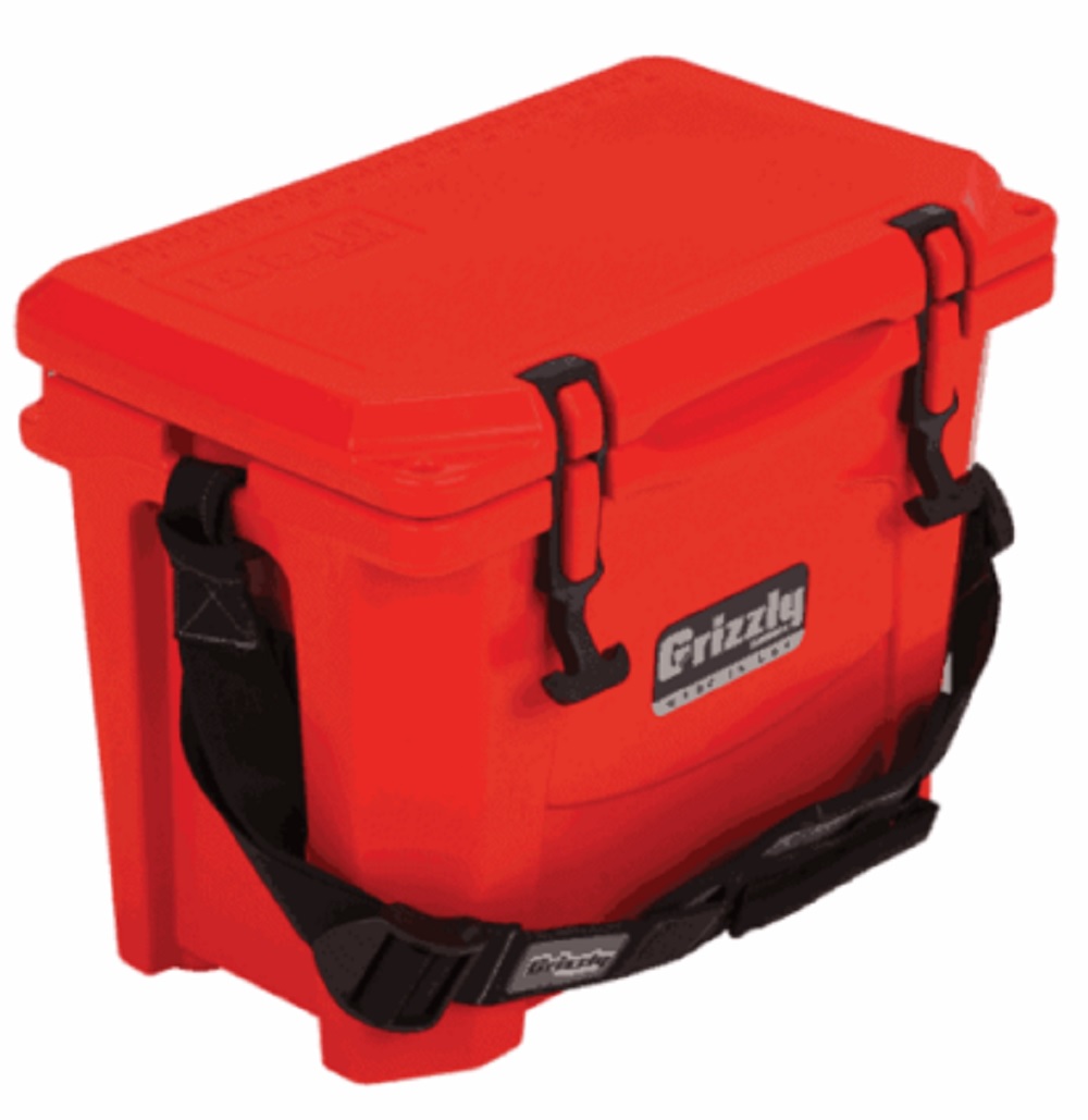 Grizzly 15 Quart Cooler in Red