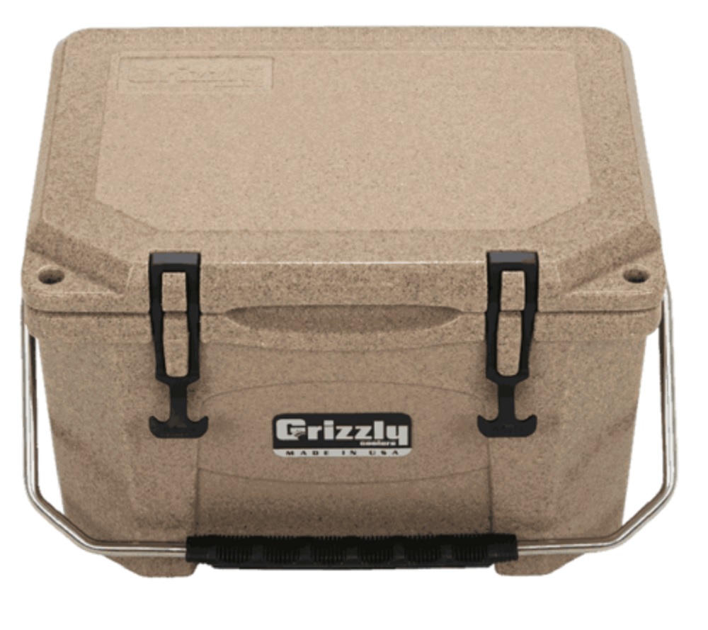 Grizzly 20 quart Cooler in Sandstone