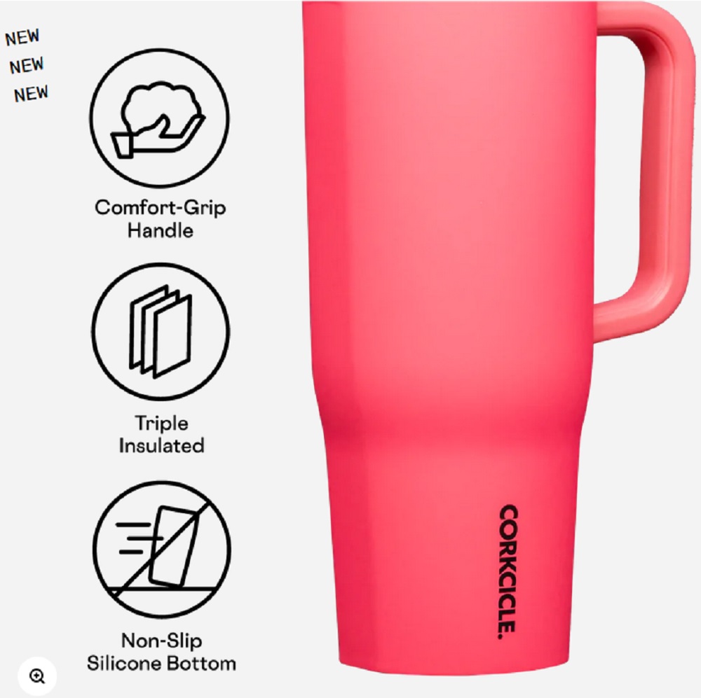 Corkcicle 40oz. Paradise Punch Cruiser Insulated Tumbler with Handle