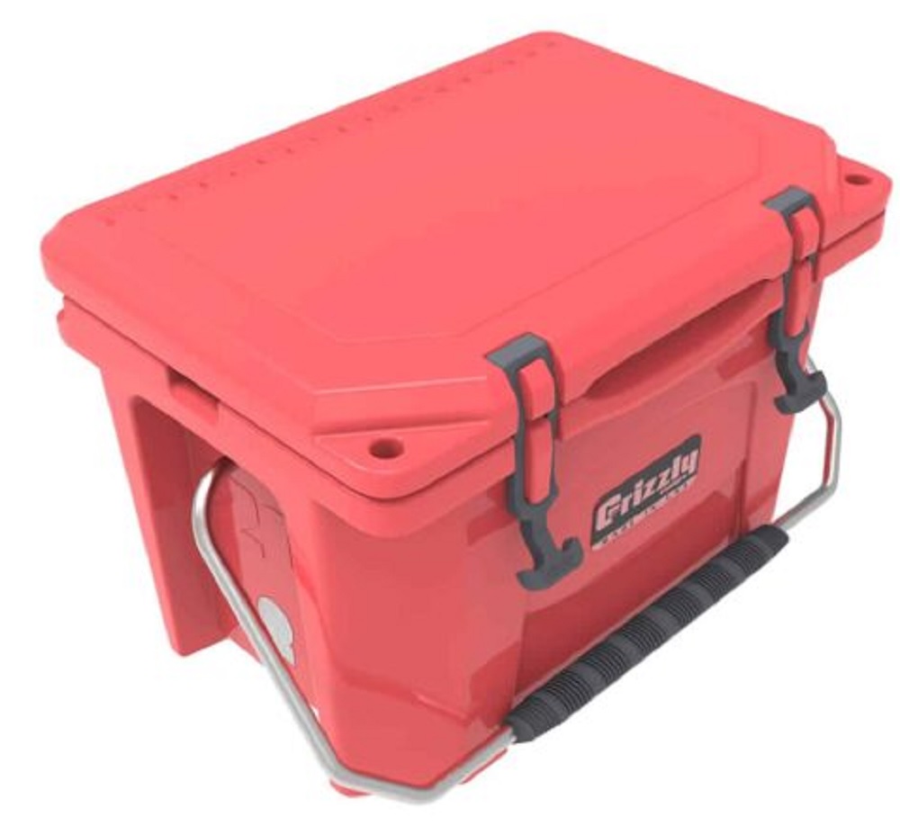 Grizzly 20 quart Cooler in Coral