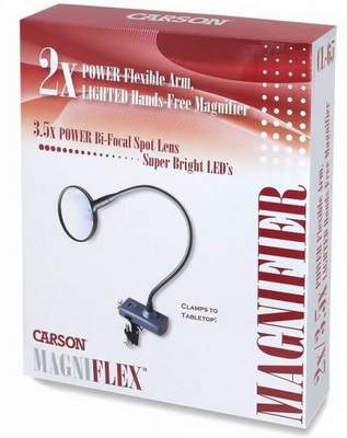 CL-65 Carson MagniFlex Lighted hands free magnifier