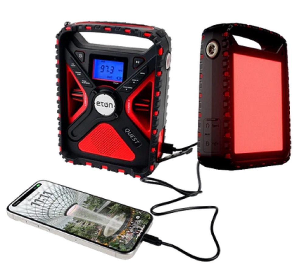 Eton Solar Powered NOAA Weather Radio & Emergency Flashlight