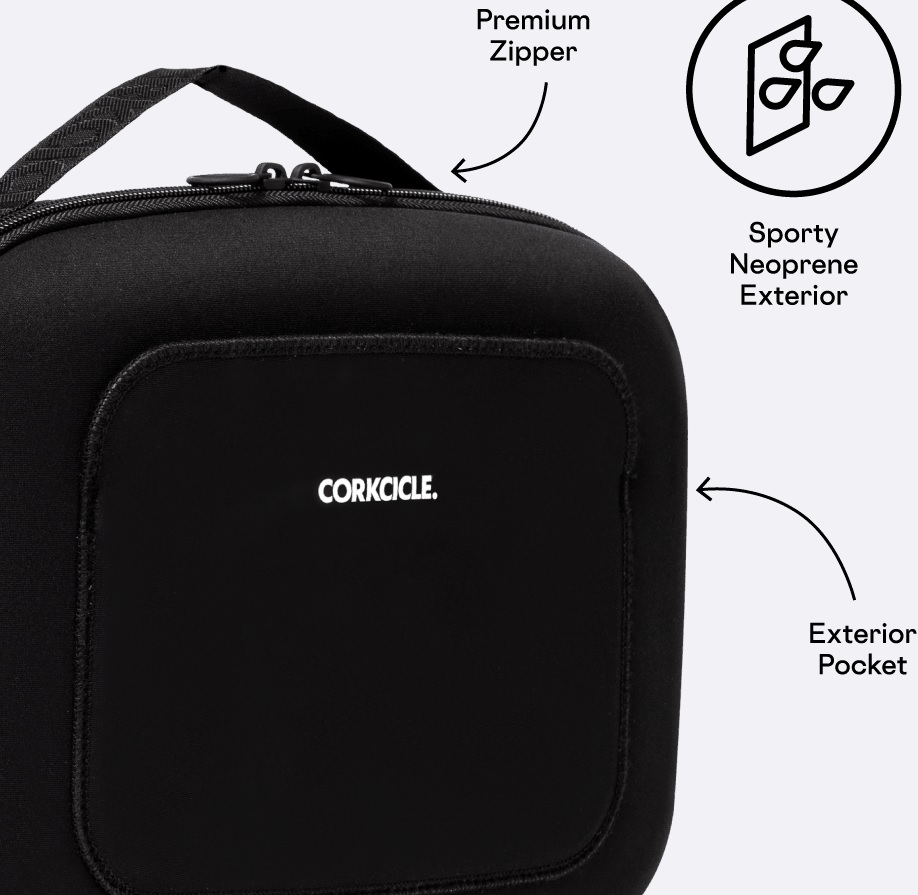 Corkcicle Black Neoprene Lunchpod