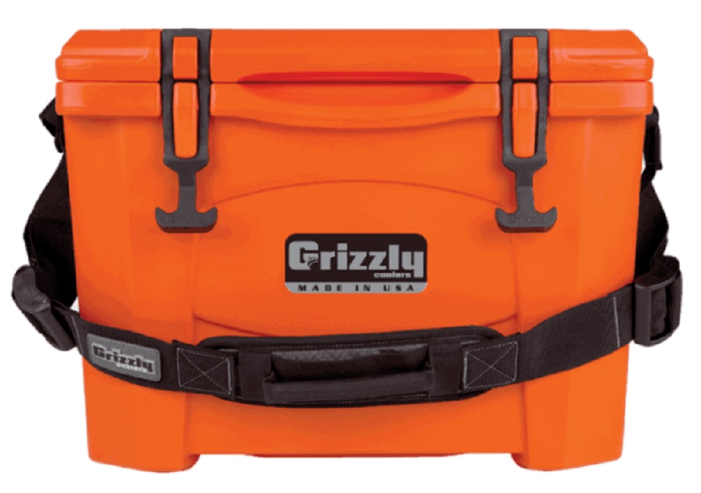 Grizzly 15 Quart Cooler in Orange