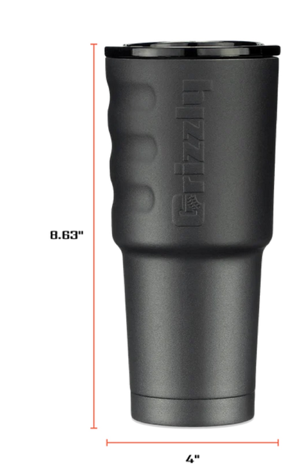 Grizzly Grip 32oz. Coral Insulated Cup