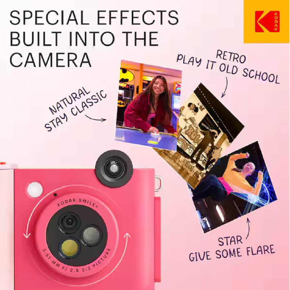 Kodak Smile+ Instant Print digital camera Fuchsia