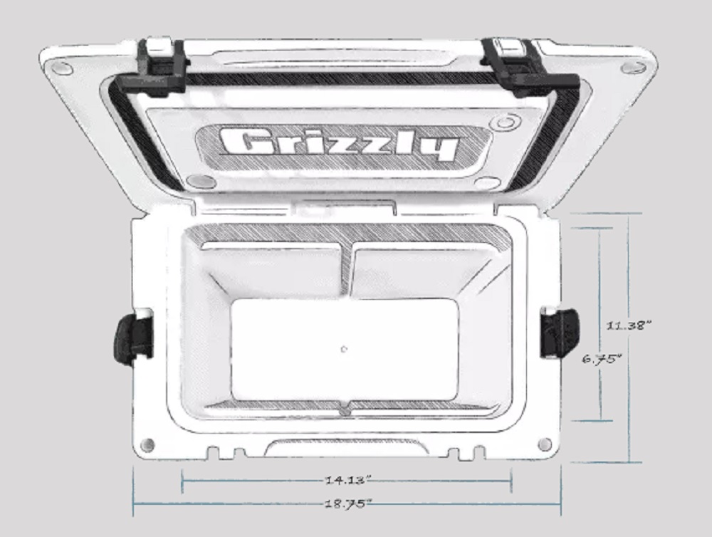 Grizzly 15 Quart Cooler in Lime