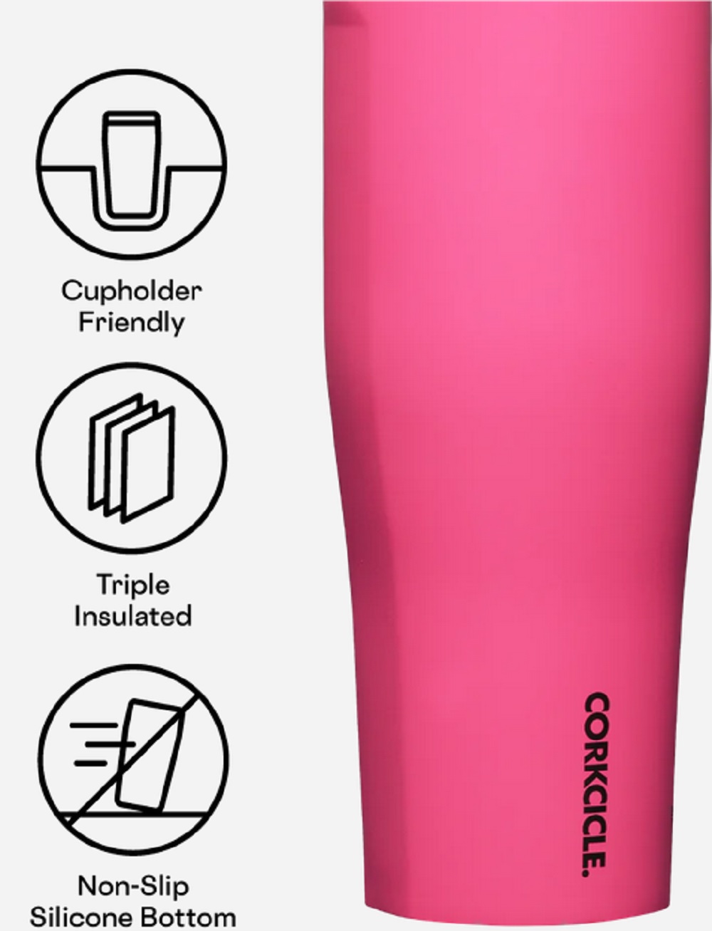 Corkcicle 30oz. Go Cup XL in Dragonfruit