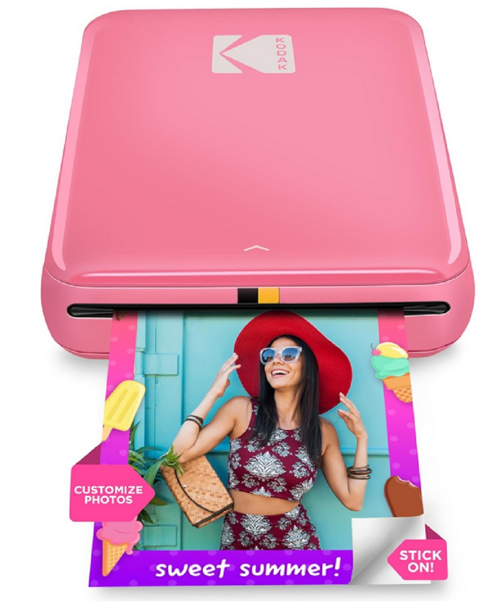 Kodak Zink Step Wireless Mobile 2X3 Photo Printer in Pink