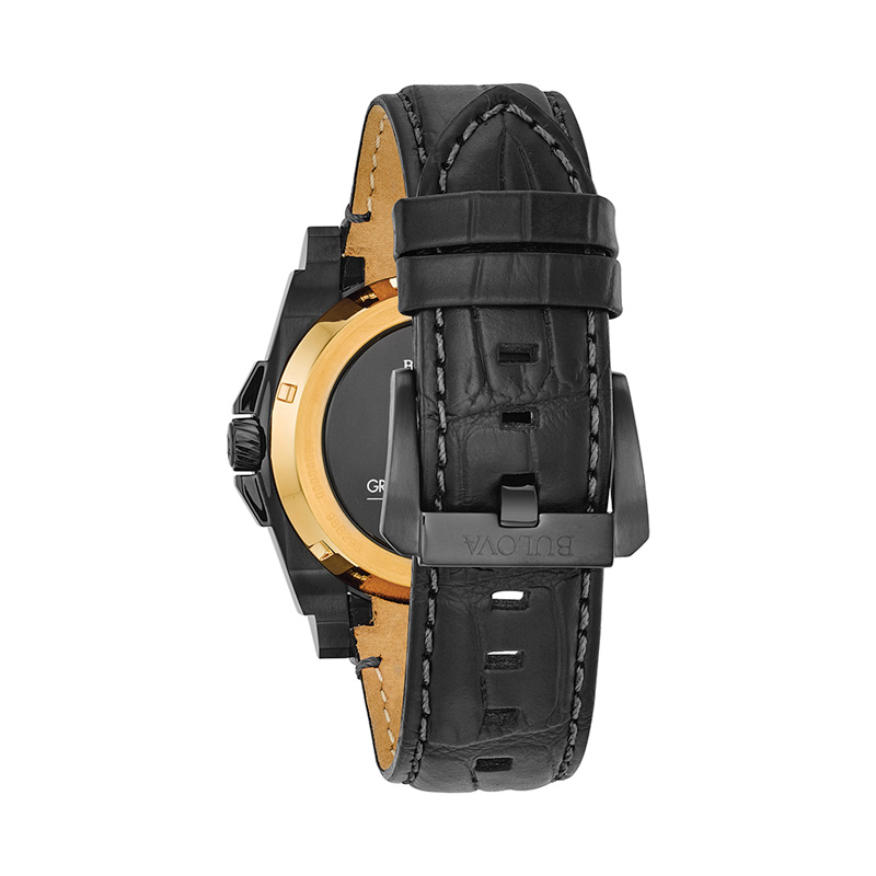 Mens Bulova Precisionist Special GRAMMY® Edition Black IP Strap Watch