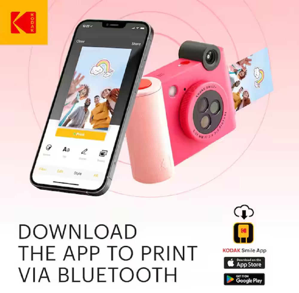 Kodak Smile+ Instant Print digital camera Fuchsia