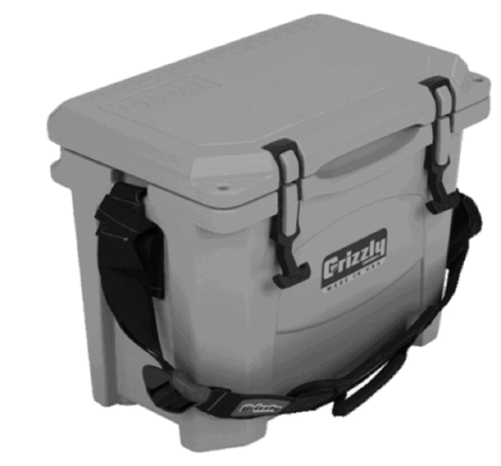 Grizzly 15 Quart Cooler in Gray