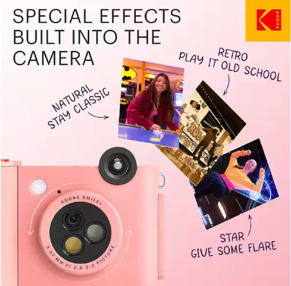 Kodak Smile+ Instant Print digital camera Pink