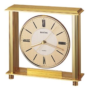 B1700 Bulova Grand Prix Tabletop Clock