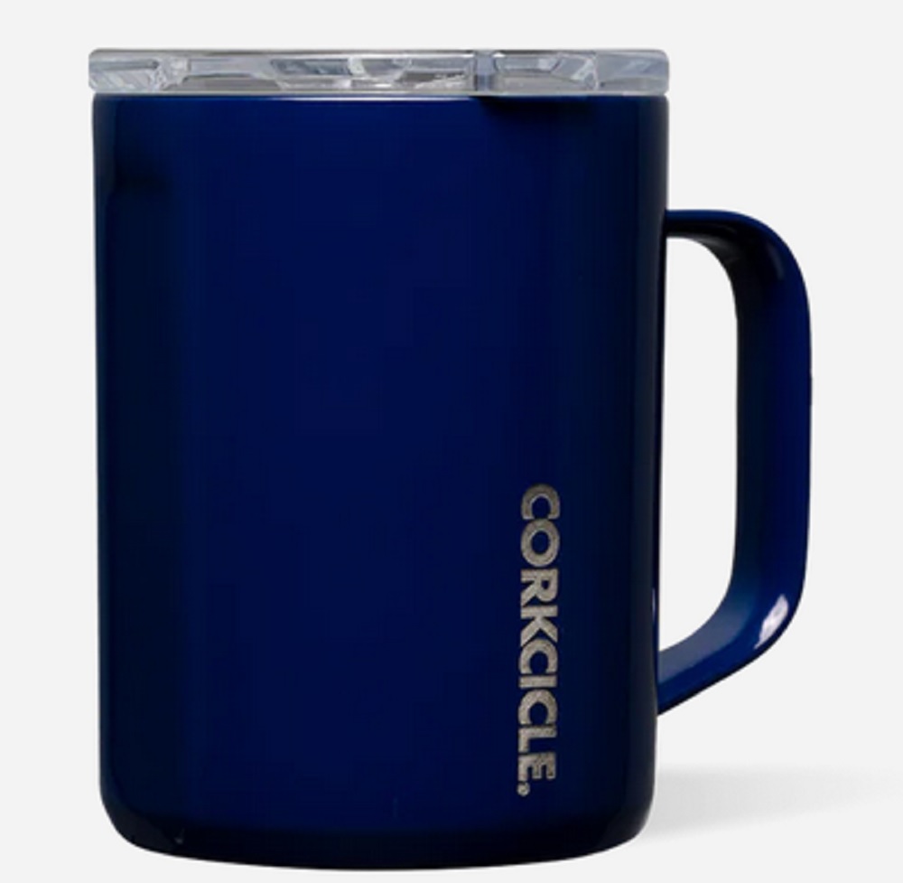 Corkcicle 16oz. Classic Coffee Mug in Gloss Midnight Navy Blue