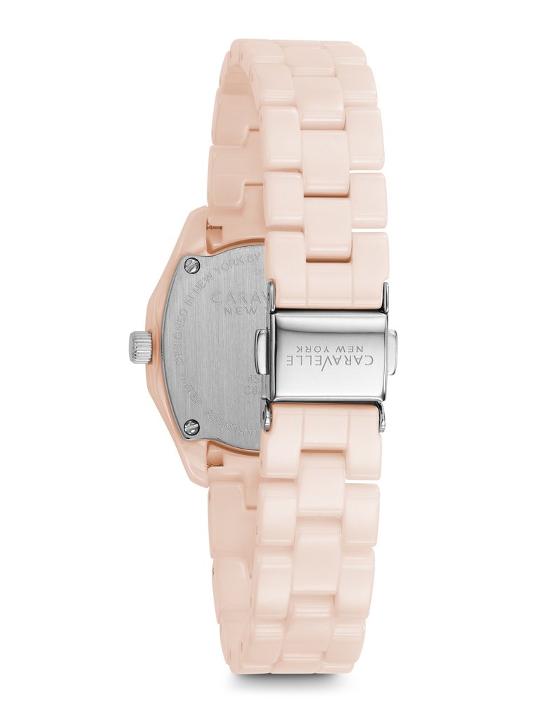 45L156 Caravelle New York by Bulova Women's Pink Ceramic Watch
