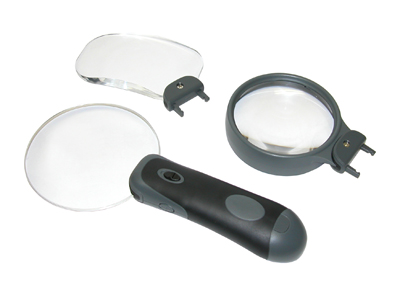 RL-30 Carson Remov-A-Lens 3-in-1 LED Lighted Hand-Held Magnifier