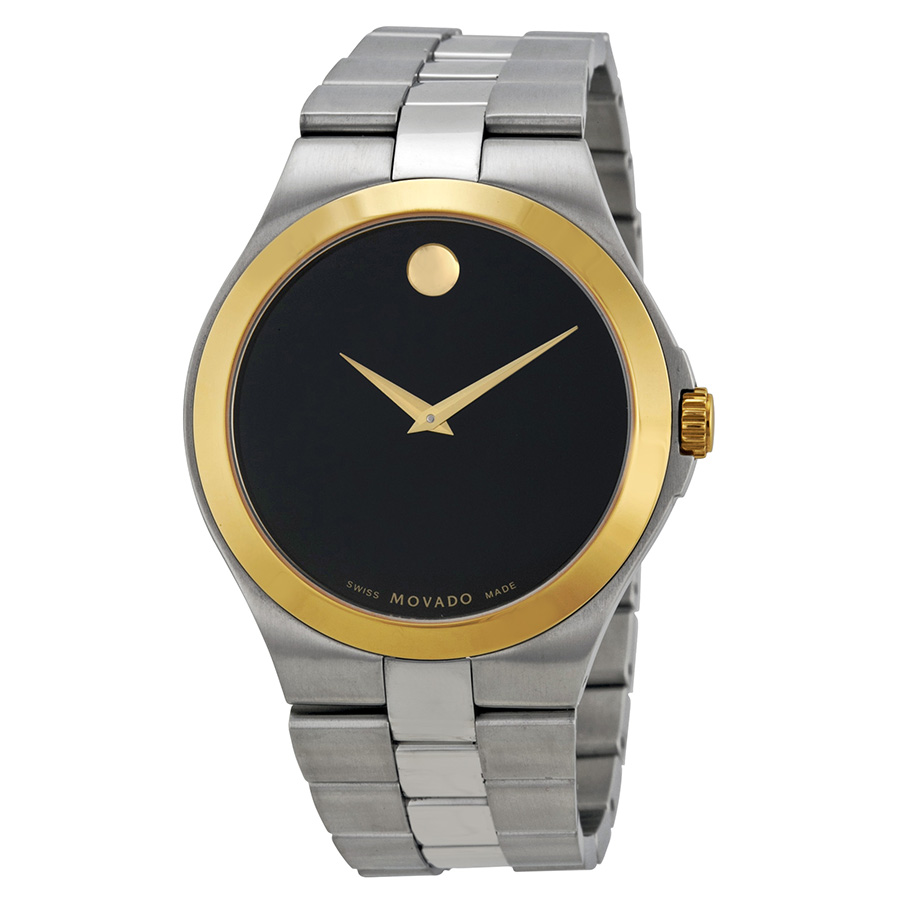 0606557 Black Dial Two-Tone Stainless Steel Men's Watch