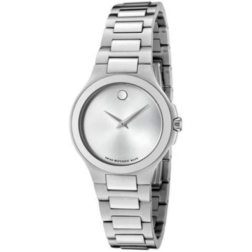 0606166 Movado Corporate Exclusive Ladies Brushed Stainless Steel Case Bracelet