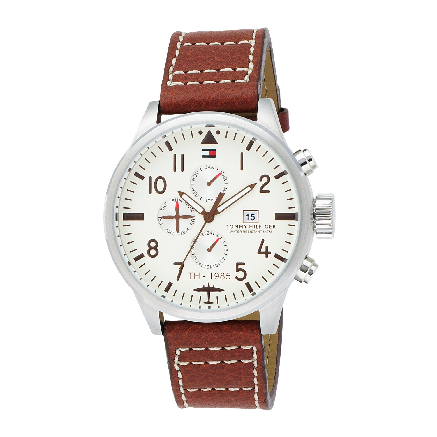 1790684 Tommy Hilfiger Men's Brown Sport Multi Eye Stainless Steel Watch