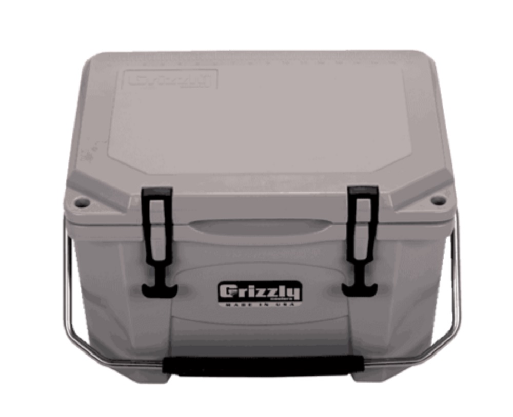 Grizzly 20 quart Cooler in Gray