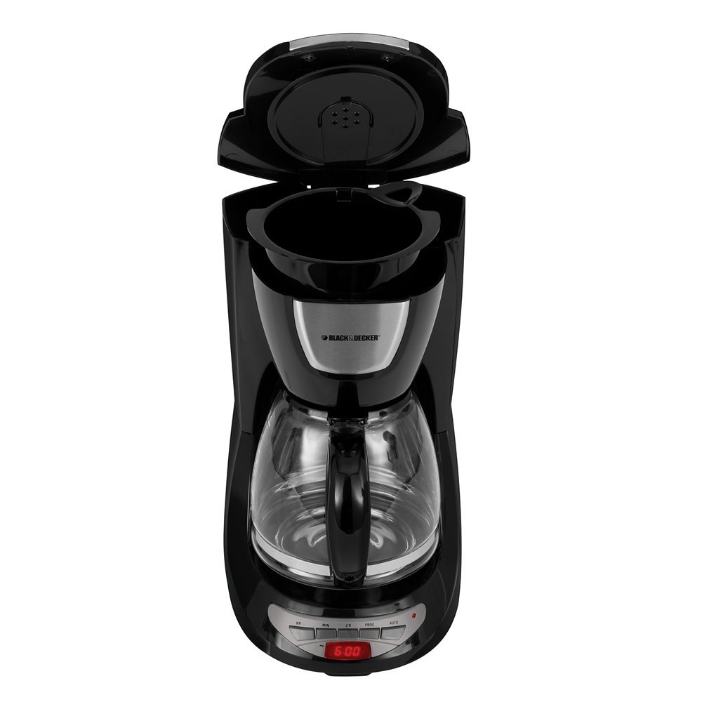DCM100B Black & Decker 12-Cup Programmable Coffeemaker with Glass Carafe