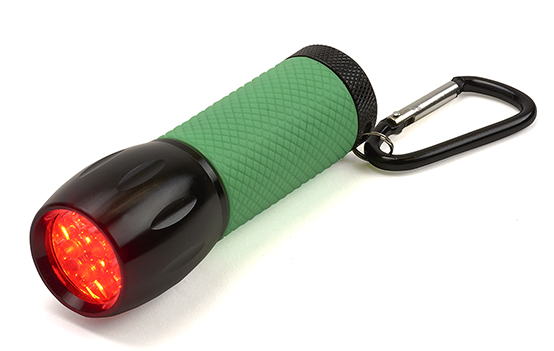 SL-33 RedSight red LED flashlight for low-light use