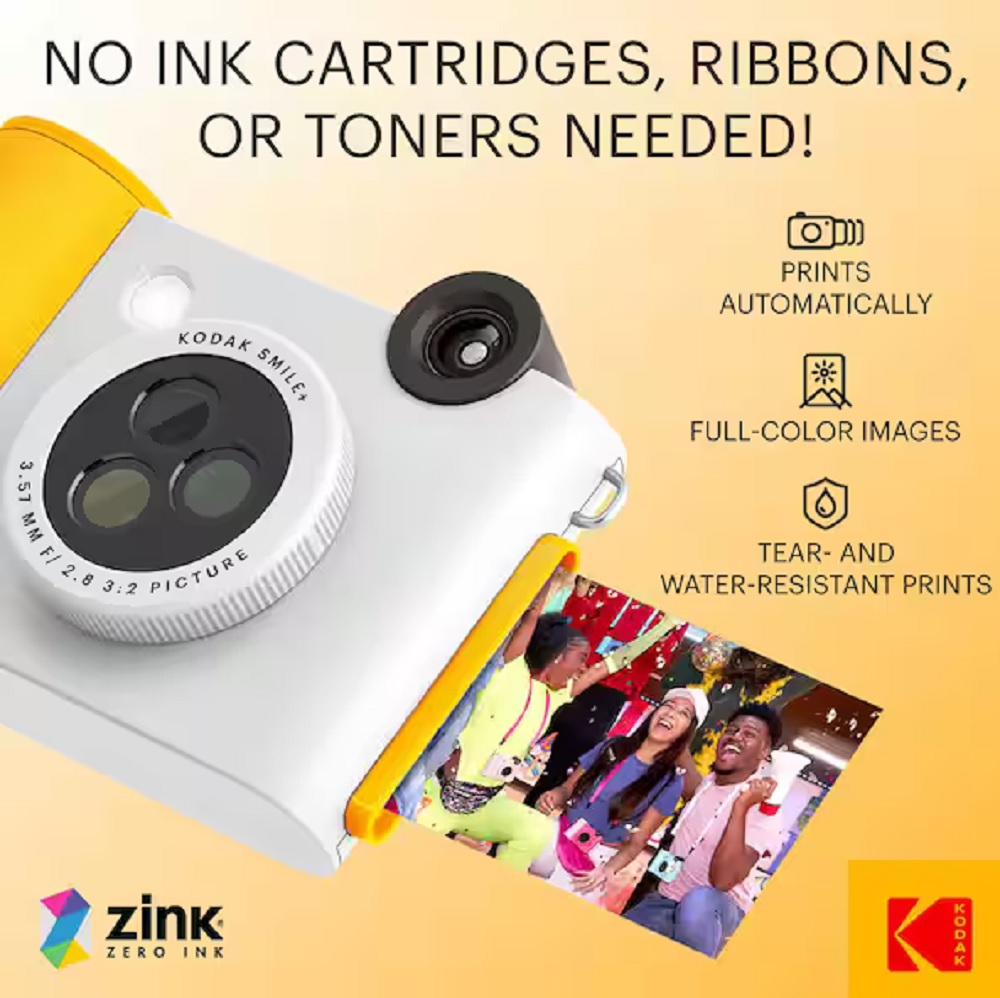 Kodak Smile+ Instant Print digital camera White