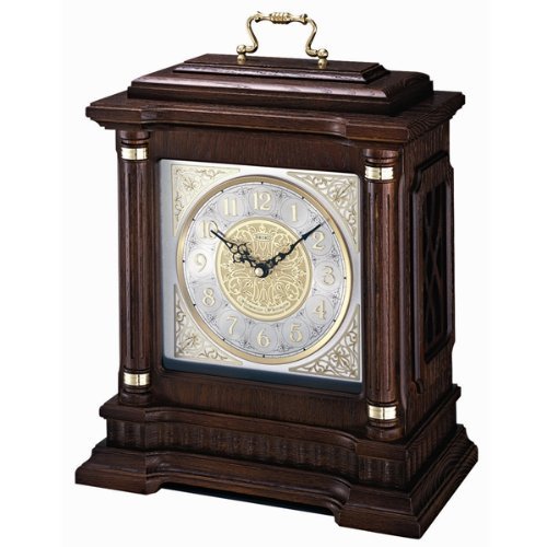 QXJ004BLH Seiko Oak Carriage Mantel Clock