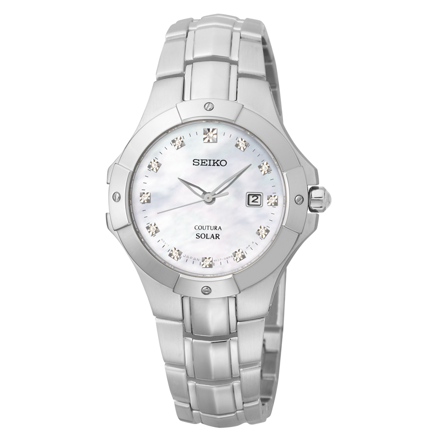 SUT125 Seiko Women's Solar Mother of Pearl Dial Watch