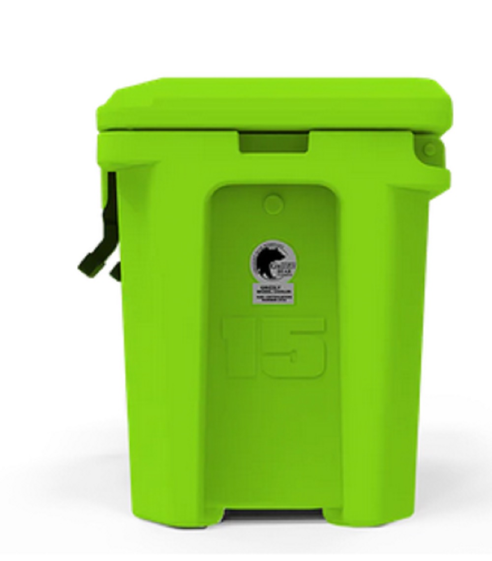 Grizzly 15 Quart Cooler in Lime