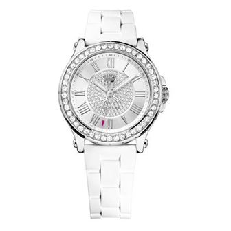 Juicy Couture Women's Pedigree White Silicone Strap Watch