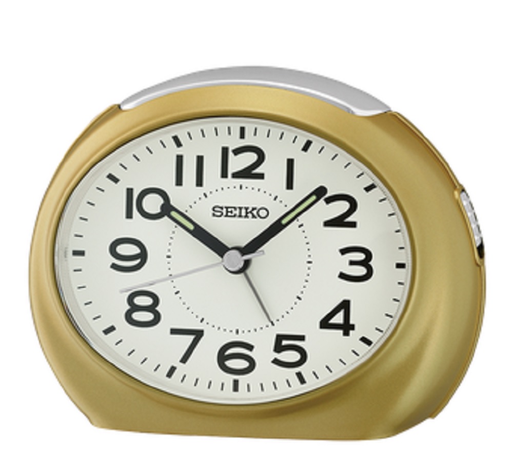 Seiko Metallic Gold Tokai Bedside Alarm Clock