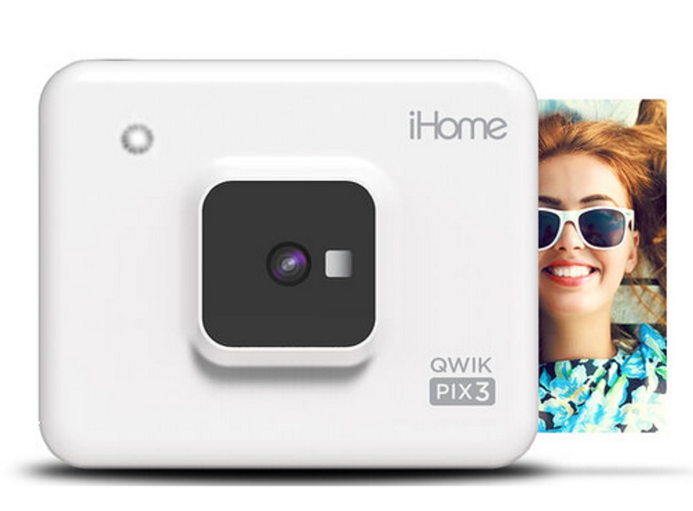 iHome® Square 2-in-1 Instant Print Camera + Printer, Square 3x3 inch Printouts