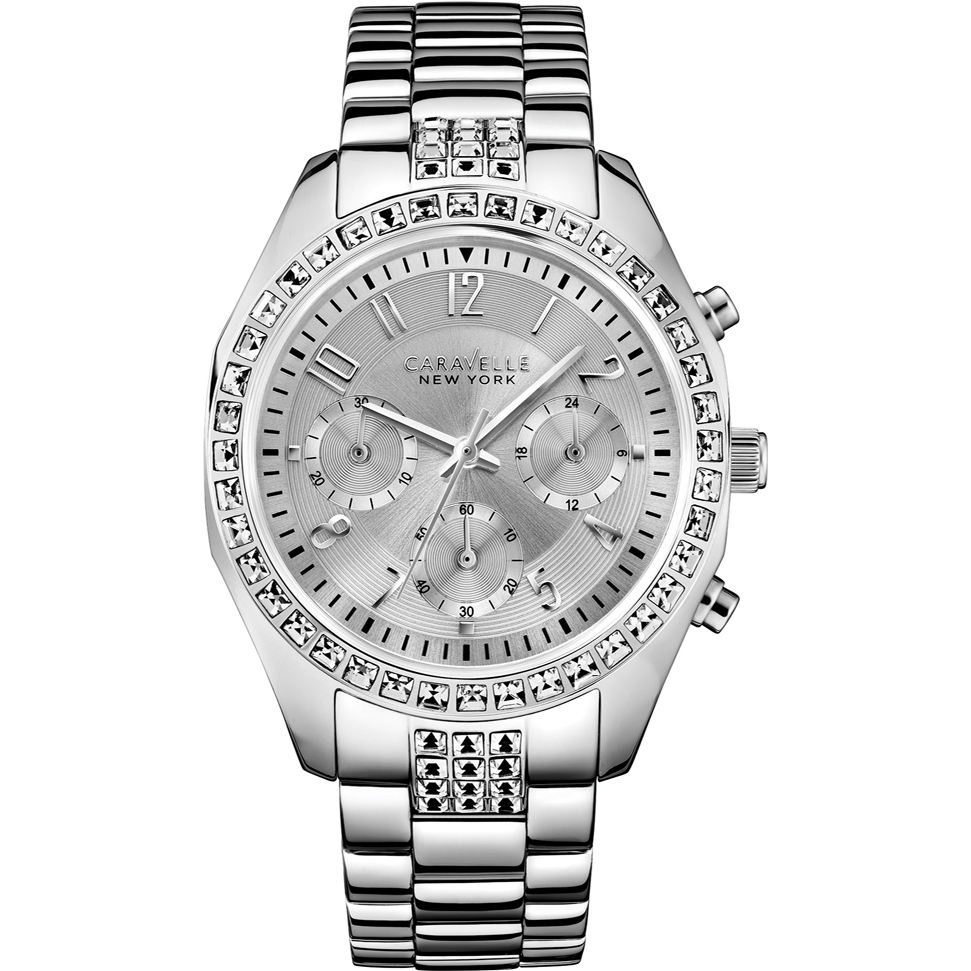 43L171 Caravelle New York Ladies Melissa Silver Chronograph Watch