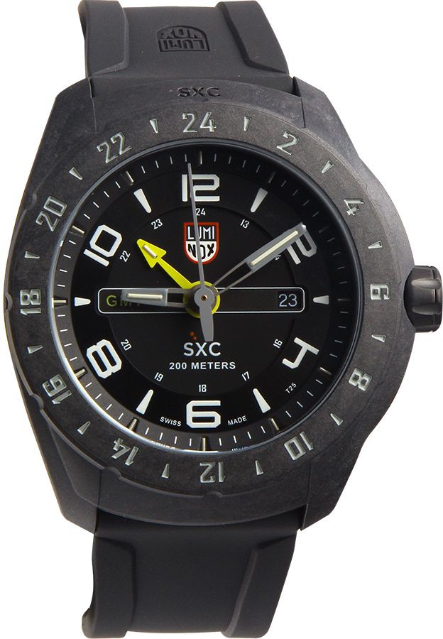 5021 Men's PC Carbon GMT Analog Display Analog Quartz Black Watch