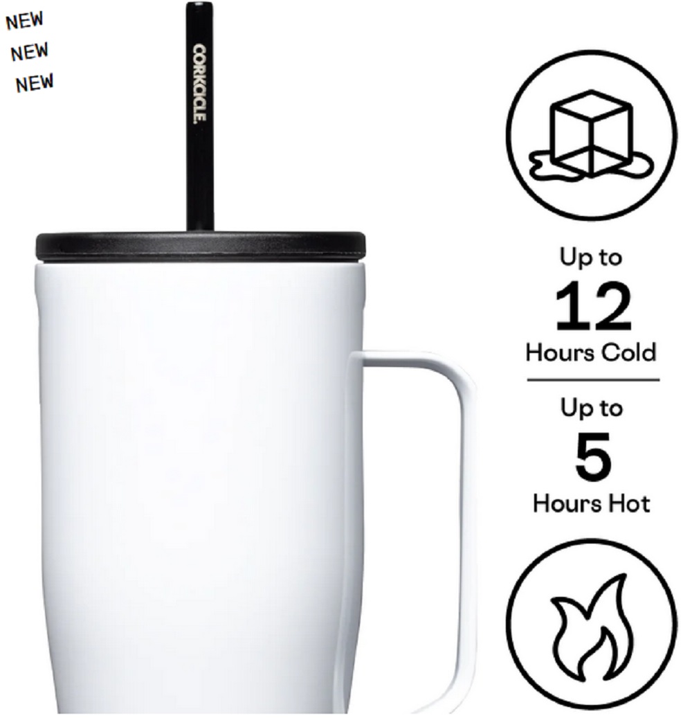 Corkcicle 30oz. Cold Cup XL in Gloss White