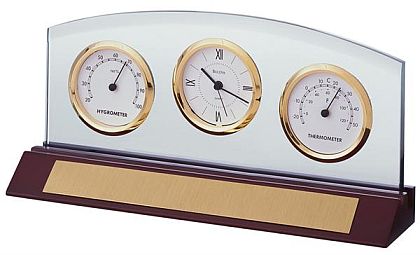 B2835 Weston Desk Clock, Thermometer and Hygrometer