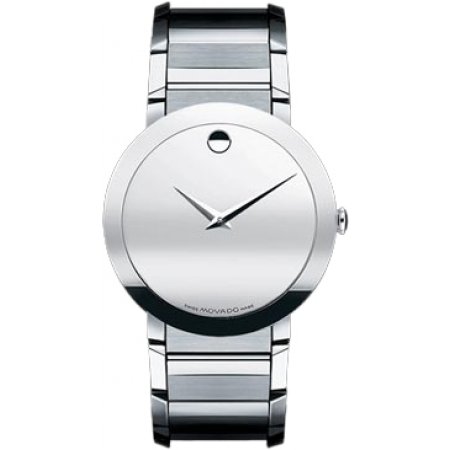 0606093 Movado Men's Silver Sapphire Stainless Steel Watch