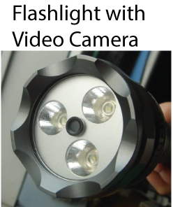 Military Grade Flashlight with Built in Video Camera and still picture camera - All in One Unit