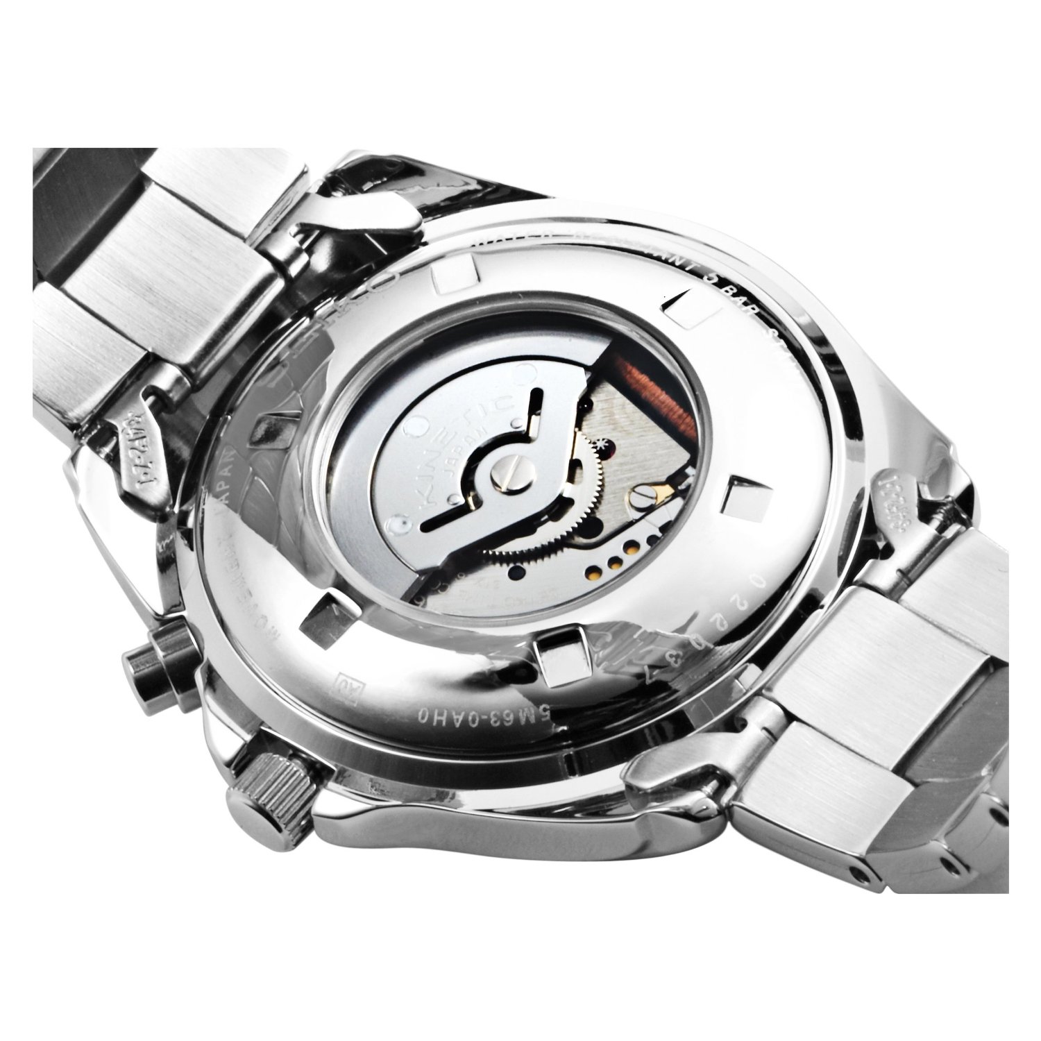 SMY111 Seiko Men's Stainless Steel Kinetic Blue Dial Watch