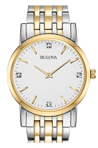 Bulova Men's Casual Diamond Dial Watch