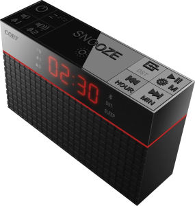 CRABT-100-BLK Coby Bluetooth Alarm Clock