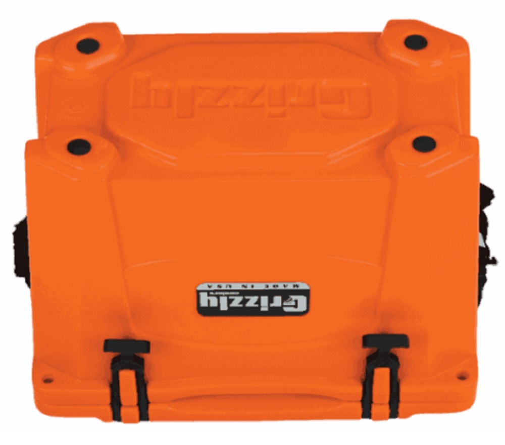 Grizzly 15 Quart Cooler in Orange