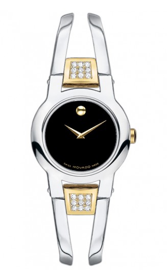 604983 Movado Amorosa Diamond Accented Bangle Bracelet Watch