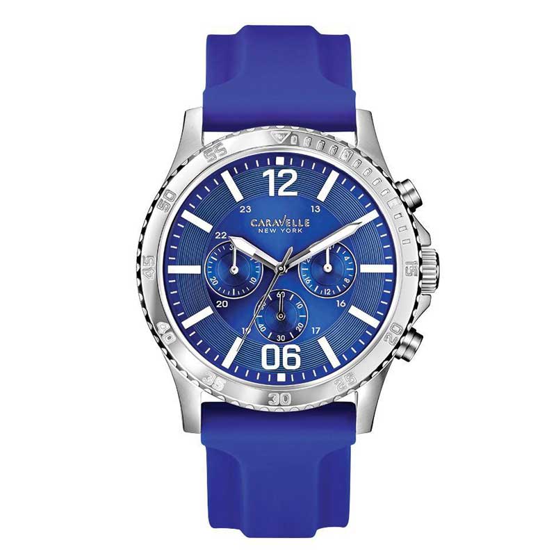43A117 Men's Caravelle New York™ Blue Chronograph Watch