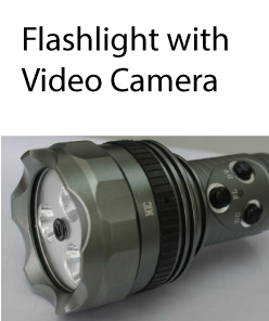 Military Grade Flashlight with Built in Video Camera and still picture camera - All in One Unit