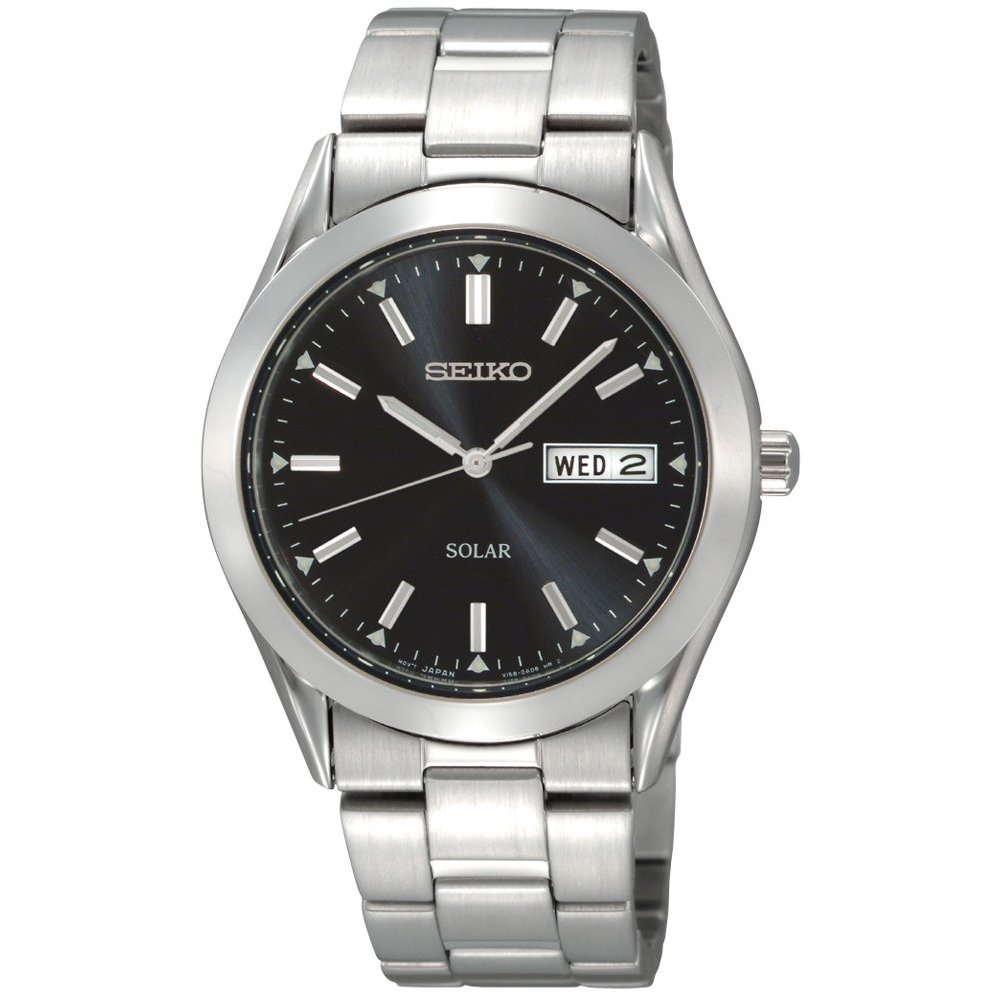 SNE039 Seiko Men's Solar Black Dial Watch
